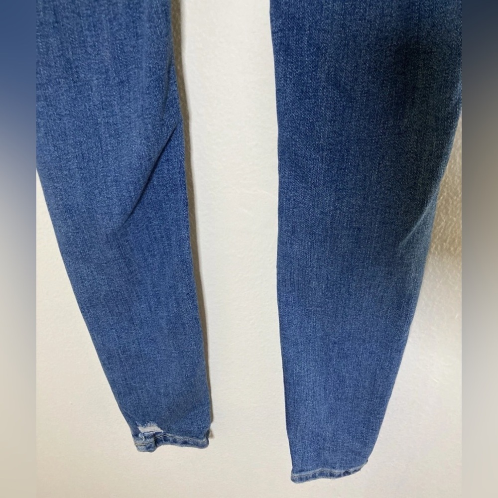 Free People We The Free Skinny Jeans Womens 24 Blue High Rise Button Fly - Picture 7 of 10